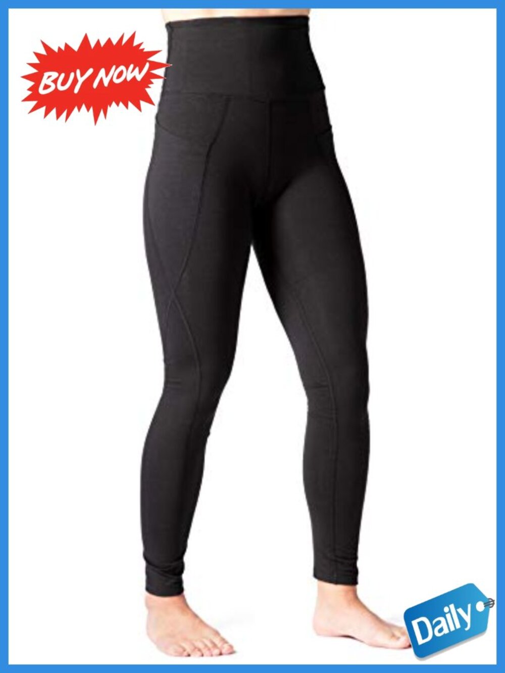 High Waist Yoga Legging Organic Cotton Modal Ankle Active Workout Pant